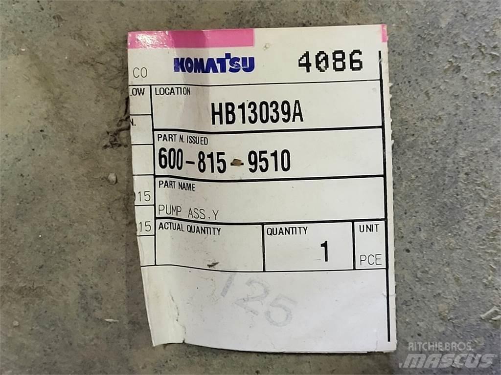 Komatsu 600-815-9510 Vattenpumpar