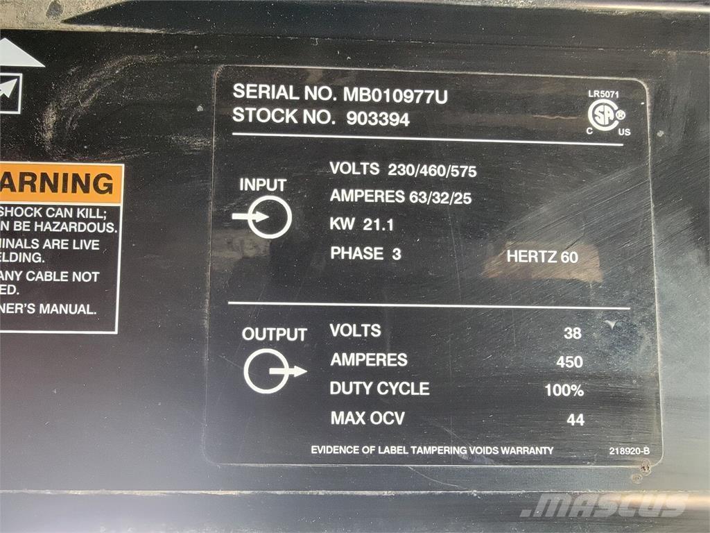 Miller Deltaweld 452 Svetsmaskiner