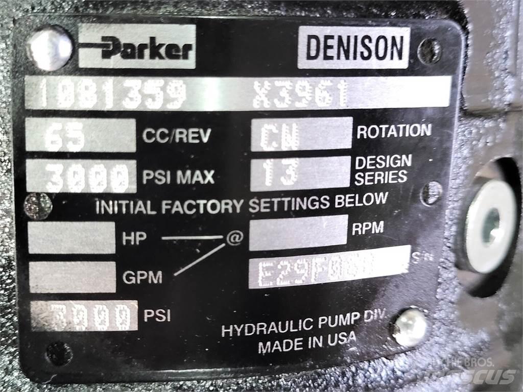 Parker 10B1359 X3961 Vattenpumpar