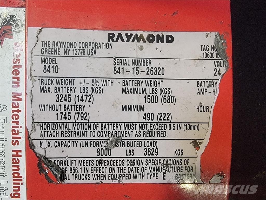 Raymond 8410 Entreprenad - Övrigt