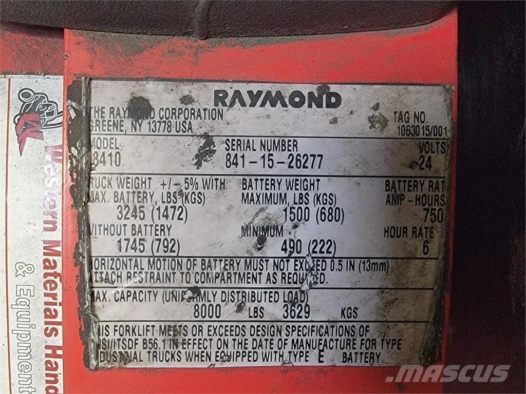 Raymond 8410 Entreprenad - Övrigt