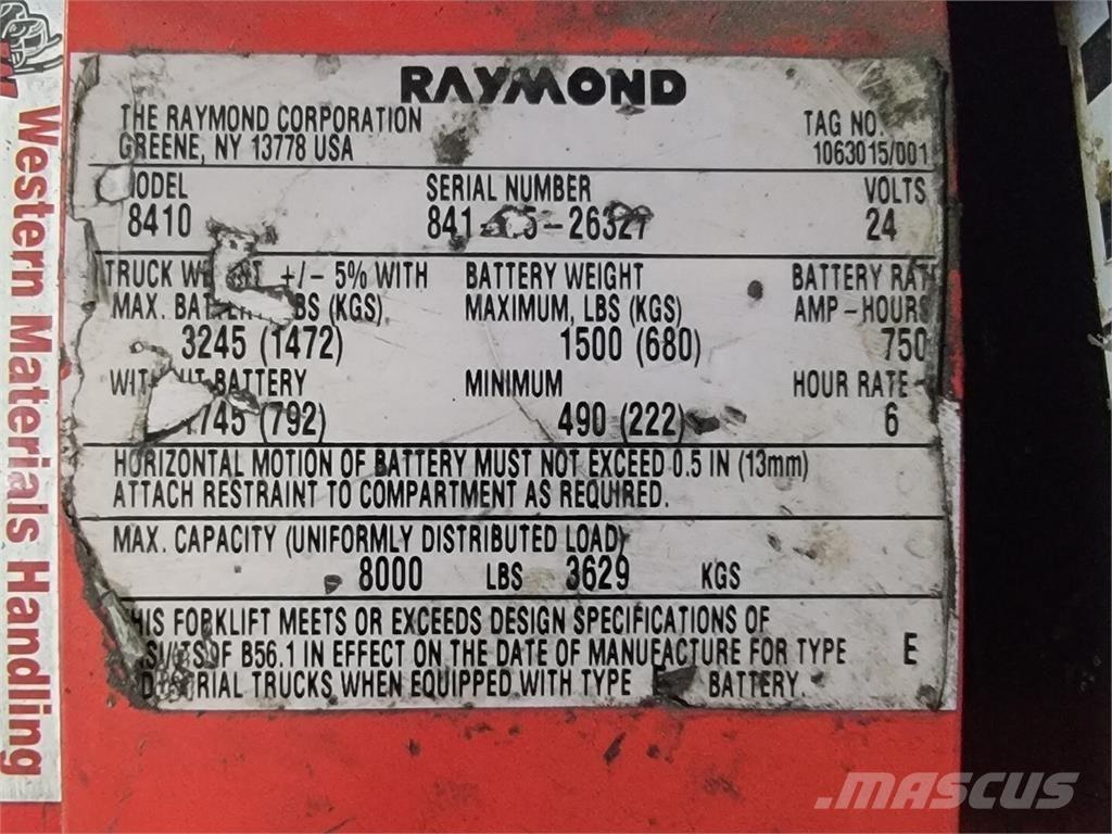 Raymond 8410 Entreprenad - Övrigt