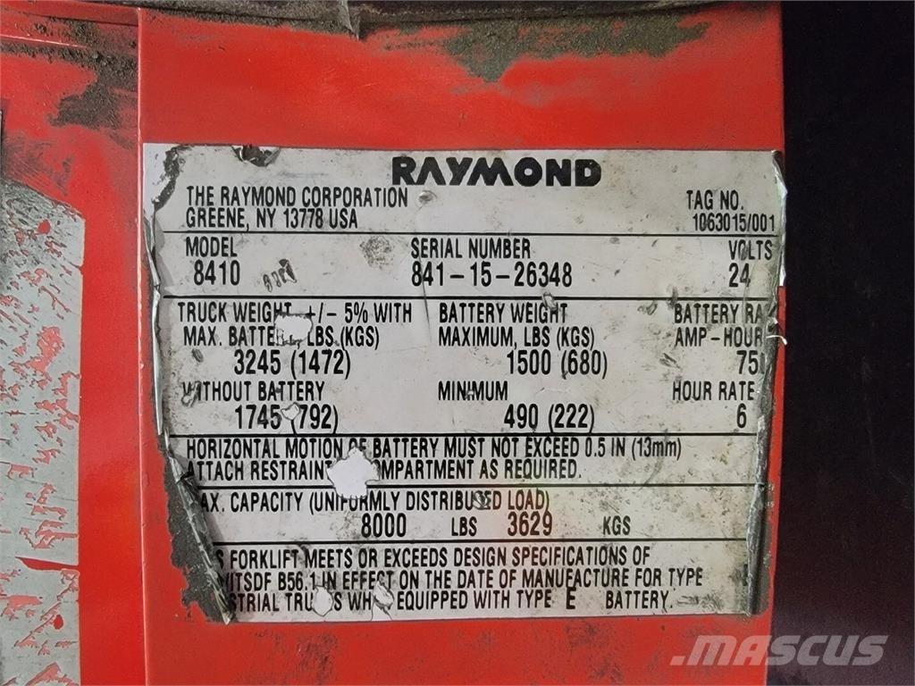 Raymond 8410 Entreprenad - Övrigt
