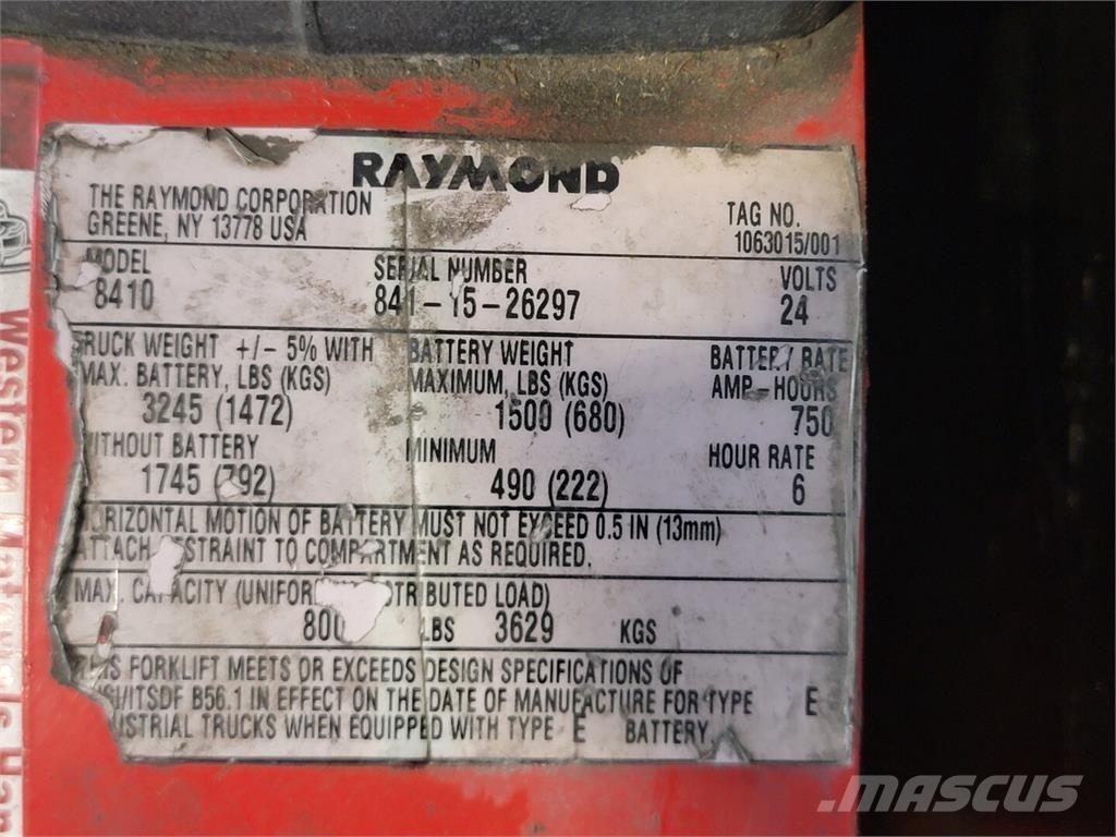 Raymond 8410 Entreprenad - Övrigt