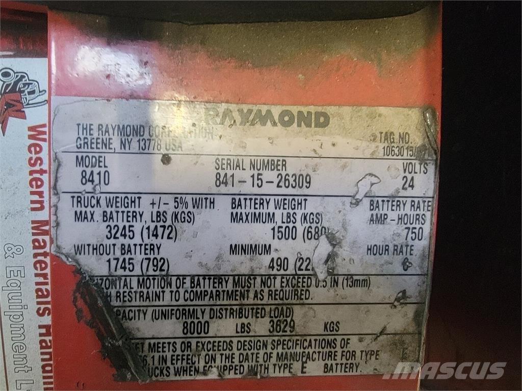 Raymond 8410 Entreprenad - Övrigt