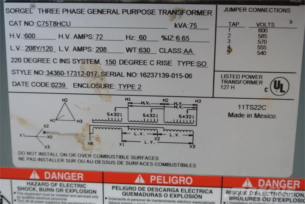  SQUARE D C75T8HCU Entreprenad - Övrigt