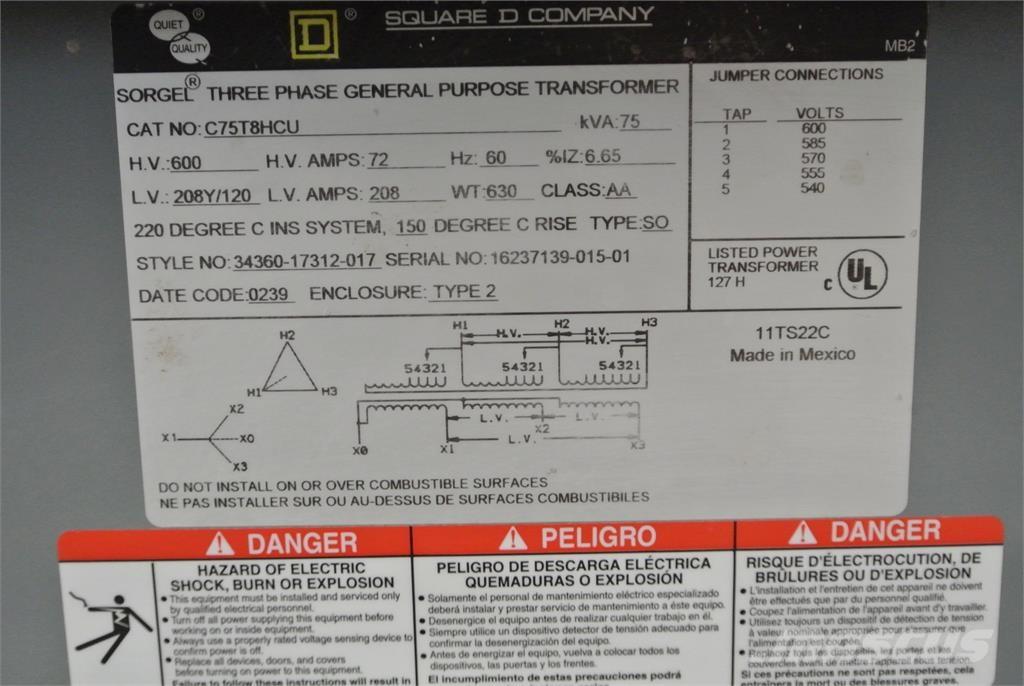  SQUARE D C75T8HCU Entreprenad - Övrigt