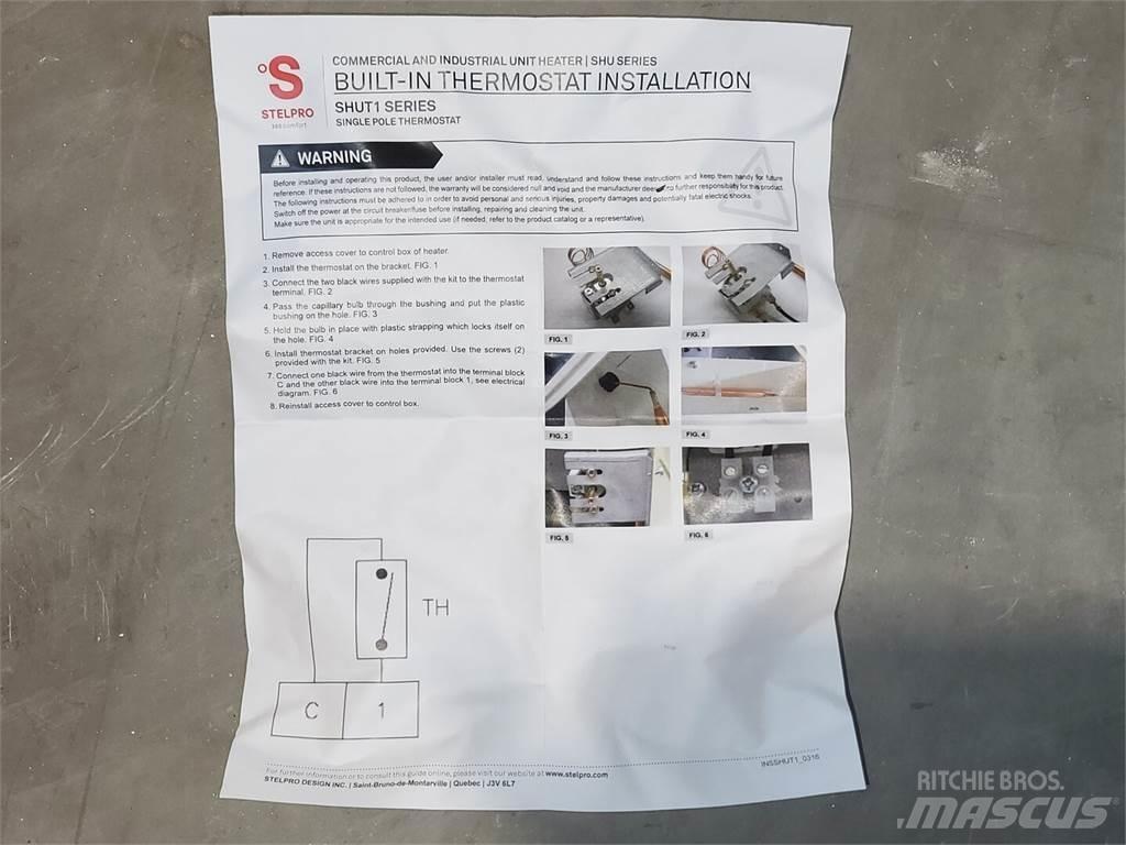  STELPRO SHUT1 Uppvärmnings- och tjältiningsutrustning