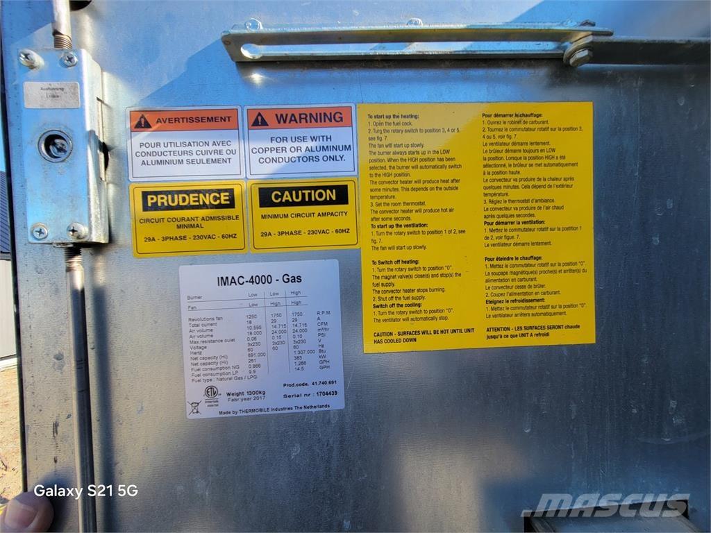 Thermobile IMAC-4000 Uppvärmnings- och tjältiningsutrustning