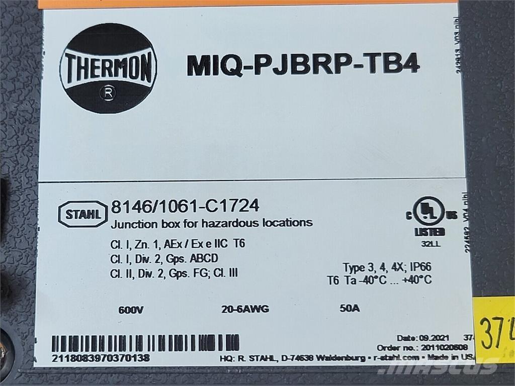  THERMON MIQ-PJBRP-TB4 Entreprenad - Övrigt