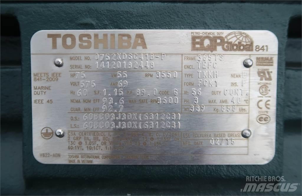  TOSHIBA 0752XDSC41B-P Industriella motorer