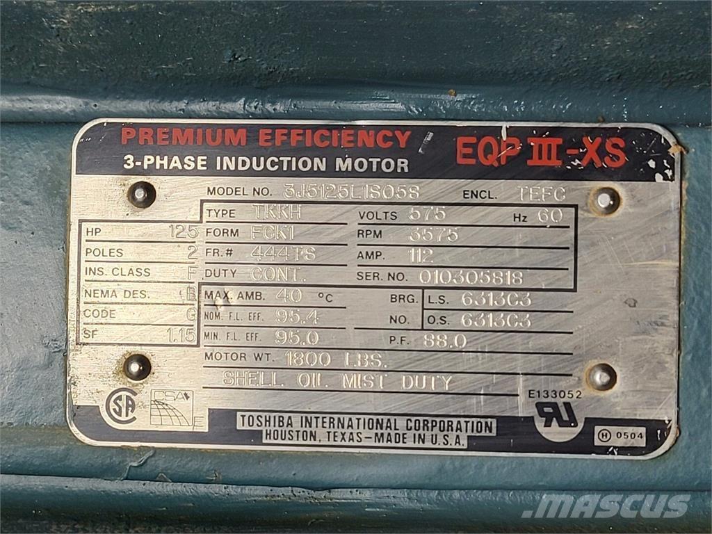  TOSHIBA 3J5125L1S058 Industriella motorer