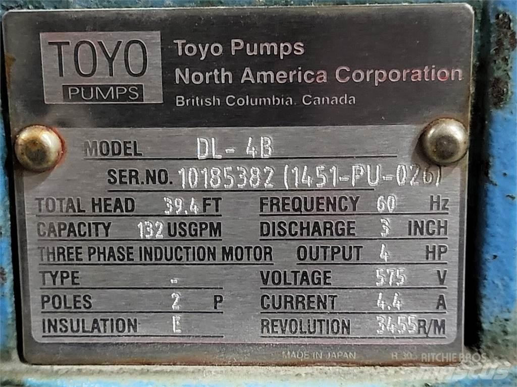 Toyo PUMPS DL-4B Vattenpumpar
