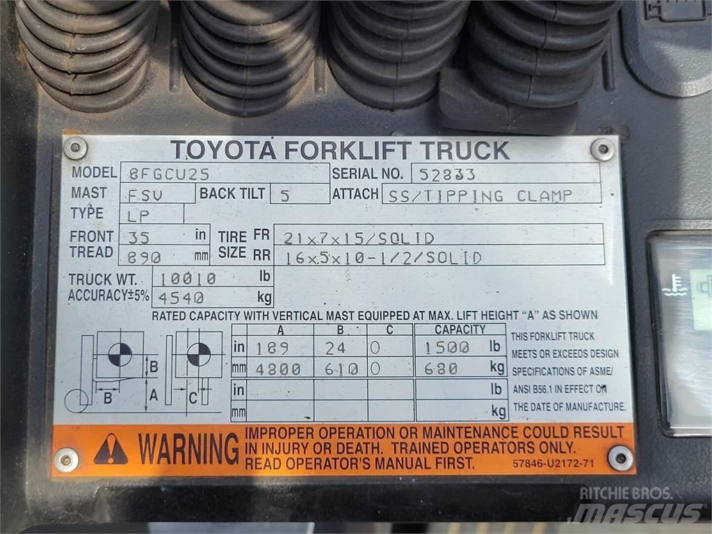 Toyota 8FGCU25 Entreprenad - Övrigt