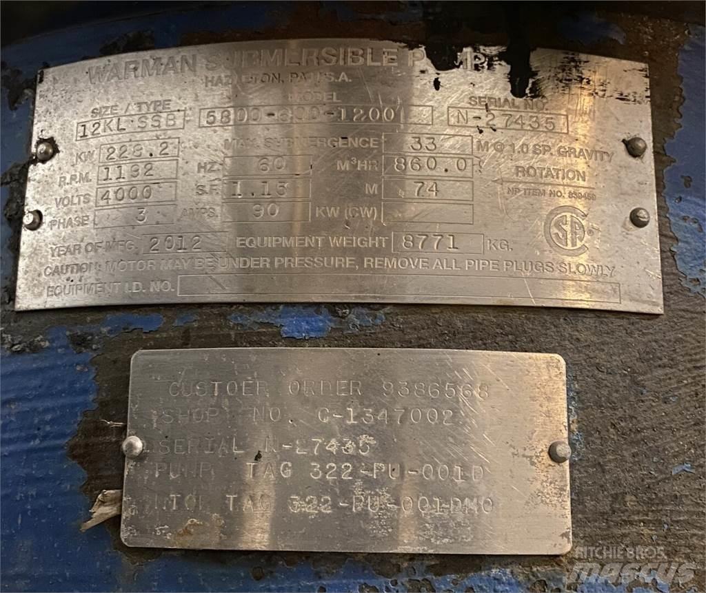Warman 5800-600-1200 Vattenpumpar