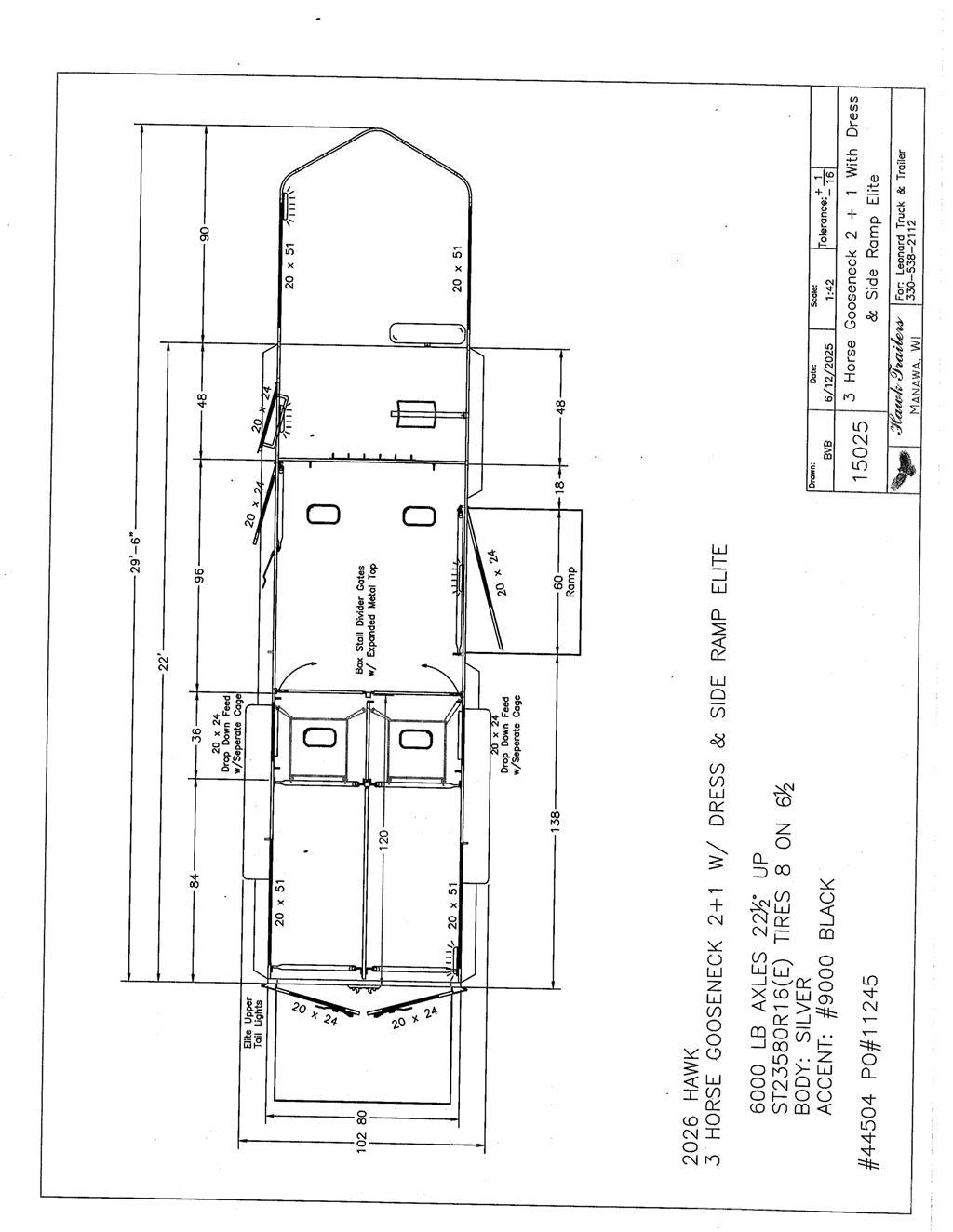 Hawk 135E Djurtransport trailer