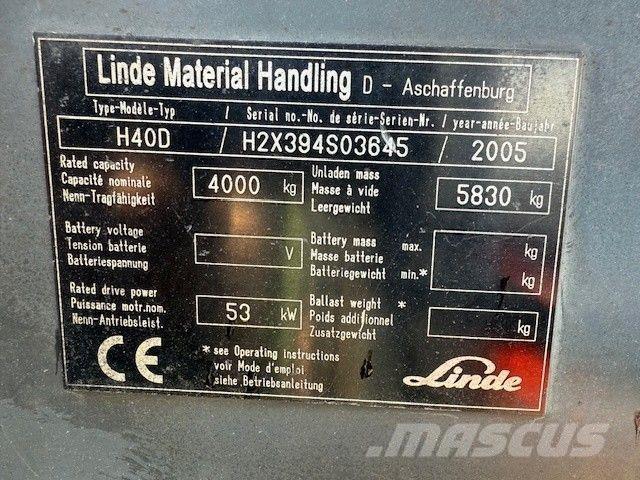 Linde H 40 D Dieselmotviktstruckar
