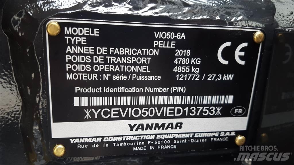 Yanmar ViO50-6 Minigrävare < 7t