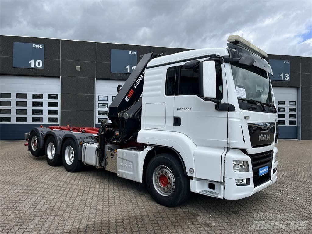 MAN TGS 35.500 8x4 Lastväxlare med kabellift