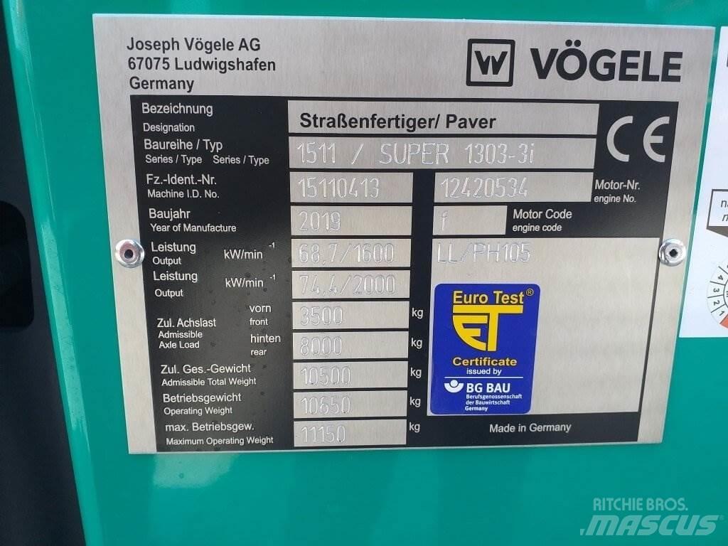 Vögele Super 1303-3i Asfaltsläggningsmaskiner