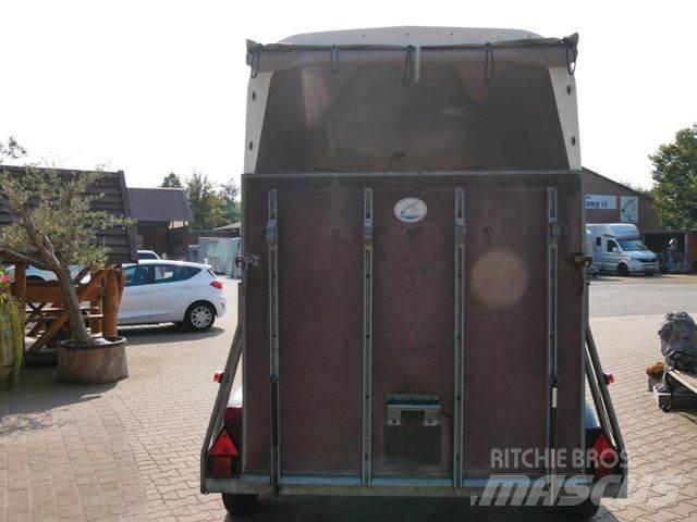  Holz Poly 2 Pferde Djurtransportsläp