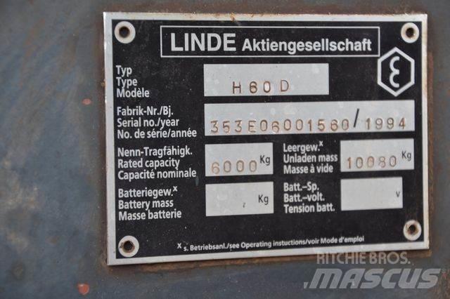 Linde H60D / Duplex Dieselmotviktstruckar