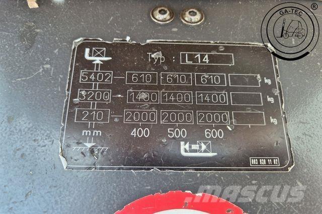 Linde L14i Plocktruck, höglyftande
