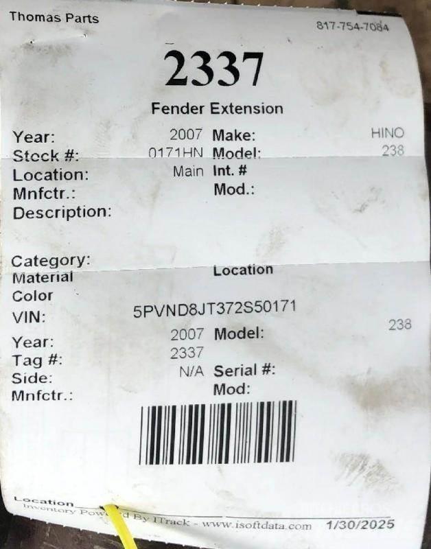 Hino 238 Transport - Övriga