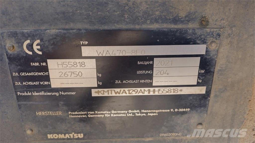Komatsu WA 470-8 Hjullastare