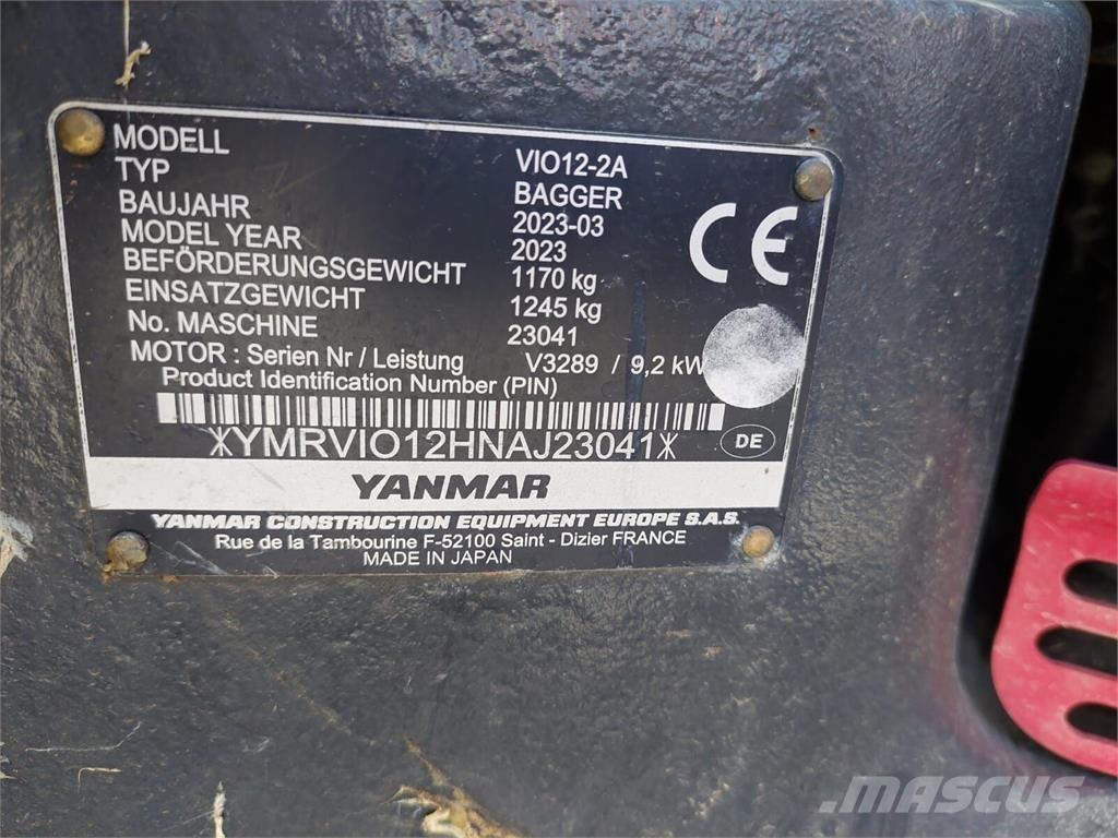 Yanmar Vio 12 Bandgrävare