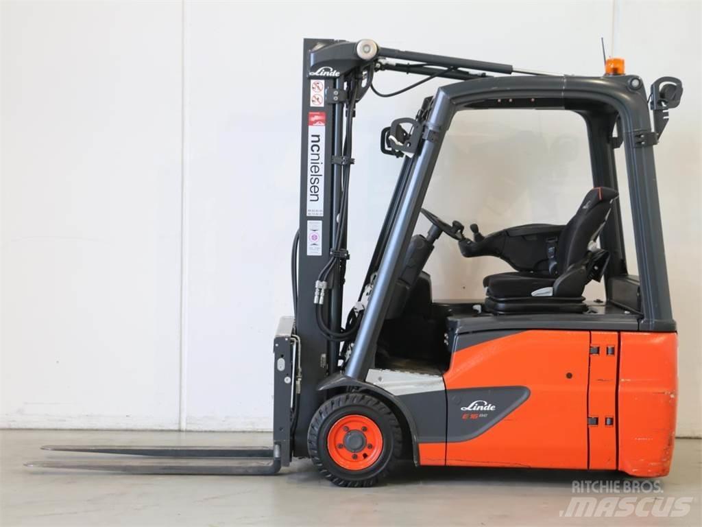 Linde E16/386-02 EVO Elmotviktstruckar