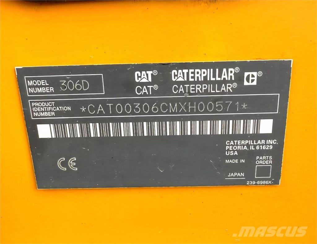 CAT 306D Minigrävare < 7t