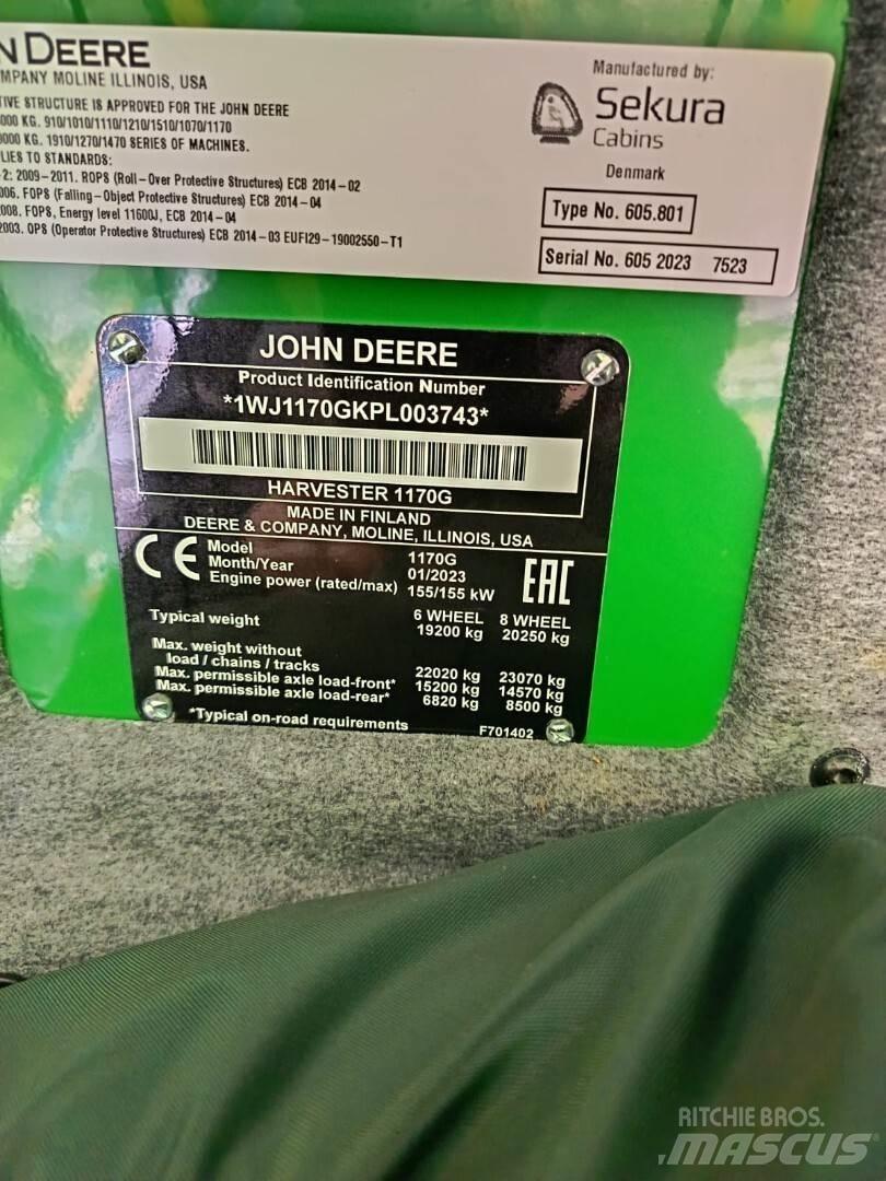 John Deere 1170G Skördare