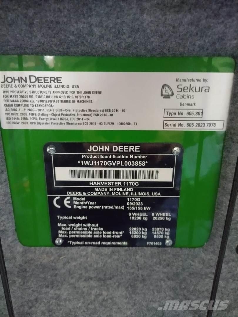 John Deere 1170G Skördare
