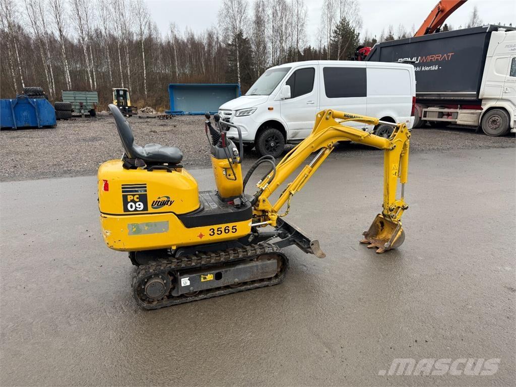 Komatsu PC09 Minigrävare < 7t