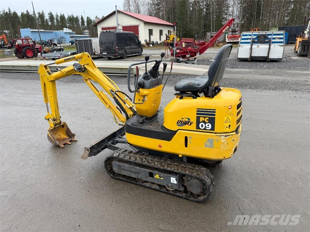 Komatsu PC09 Minigrävare < 7t