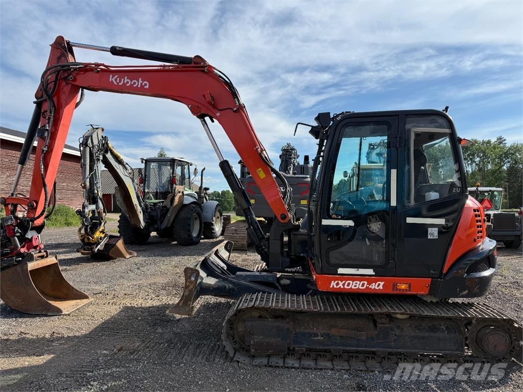 Kubota KX080-4 Midigrävmaskiner 7t - 12t