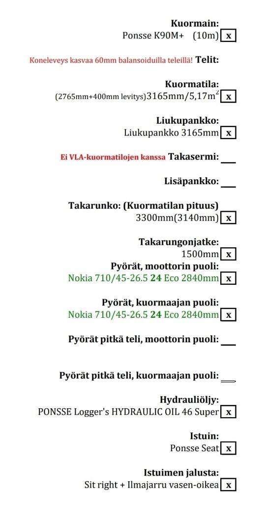 Ponsse Elk 8WD Skotare