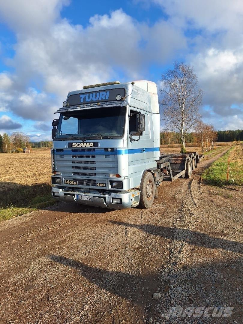 Scania 143H Transportbilar för Skogsmaskiner