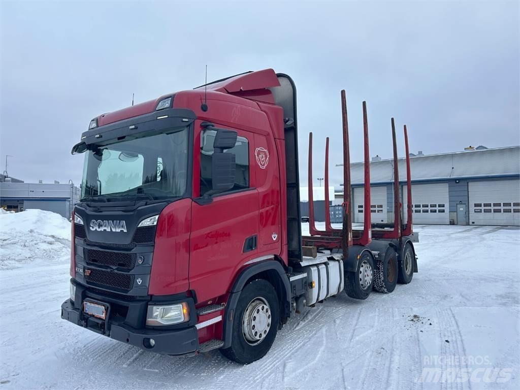 Scania R730 8x4 Timmerbilar