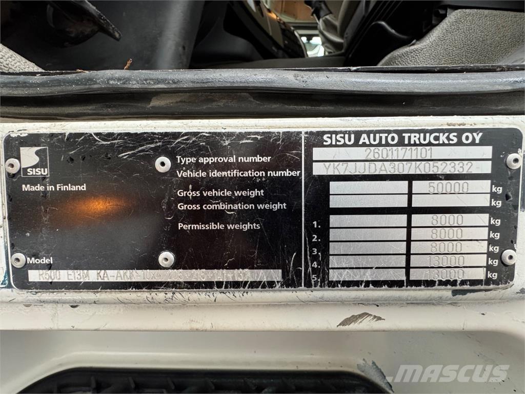 Sisu R500 10x4 Transportbilar för Skogsmaskiner