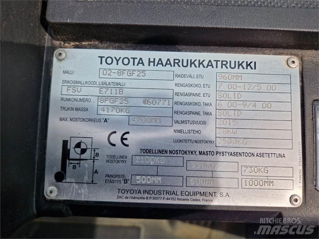 Toyota 02-8FGF25 Gasolmotviktstruckar