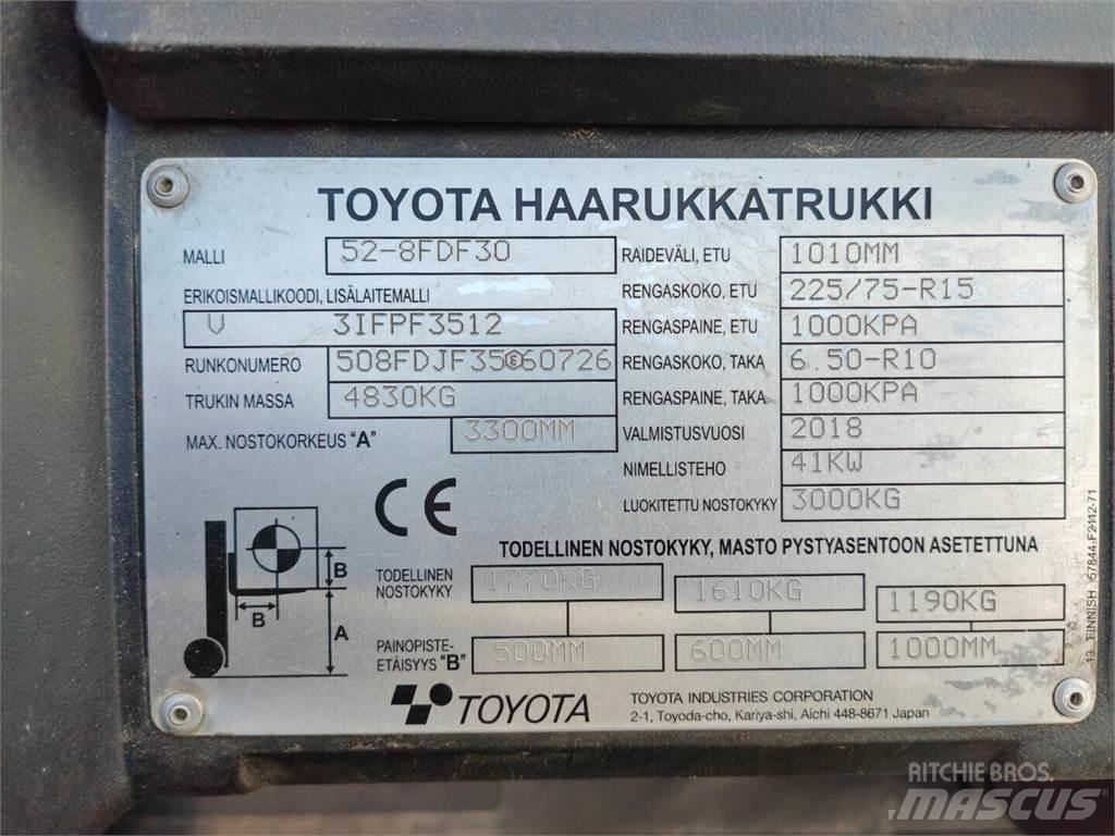 Toyota 52-8FDF30 Dieselmotviktstruckar