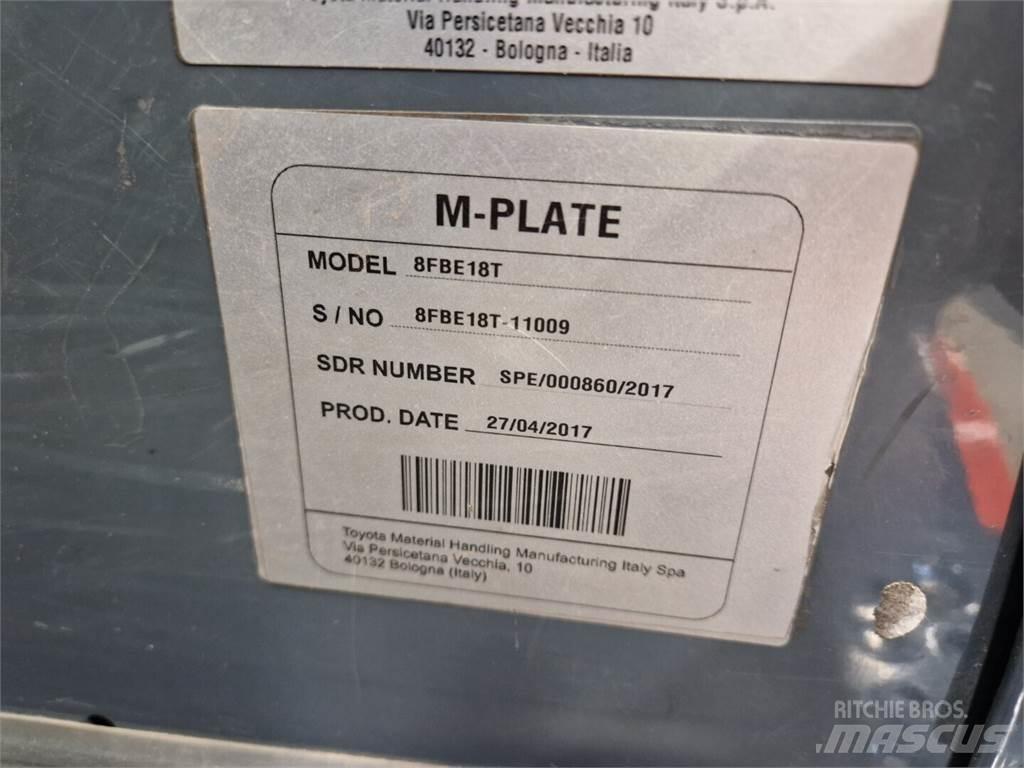 Toyota 8FBE18T Elmotviktstruckar