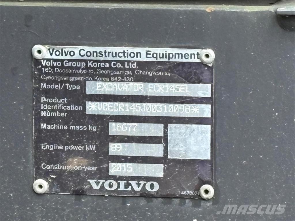 Volvo ECR 145 EL Bandgrävare