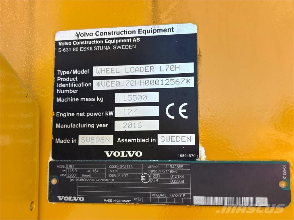 Volvo L 70 H Hjullastare