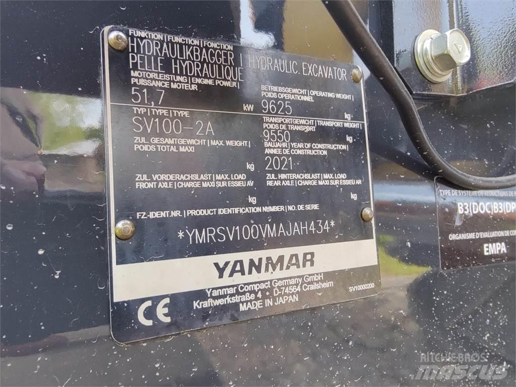 Yanmar SV100-2 Midigrävmaskiner 7t - 12t
