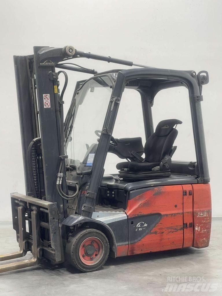 Linde E16-02-386 Elmotviktstruckar