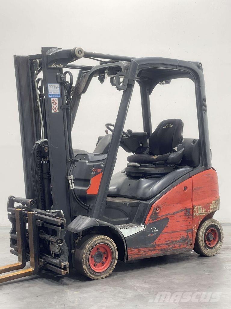 Linde H16T-01-391 Gasolmotviktstruckar