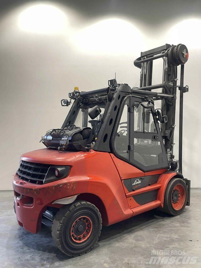 Linde H80T-03/900-396 Gasolmotviktstruckar